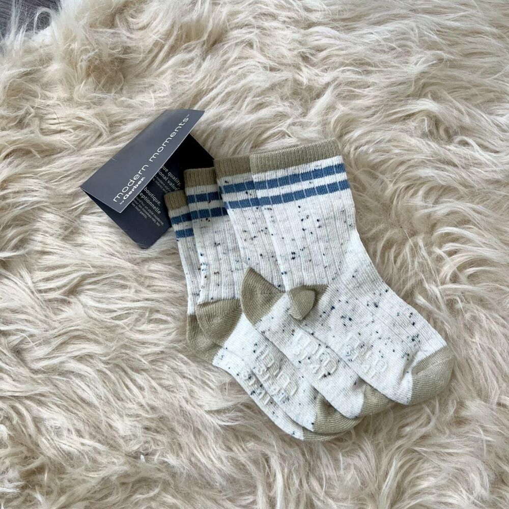 Brand new modern moments™ by Gerber® 2-Pack Toddler Boys Socks 3T 4T